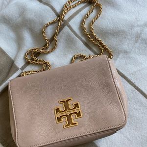 Mauve Tory Burch Goatkskin leather purse